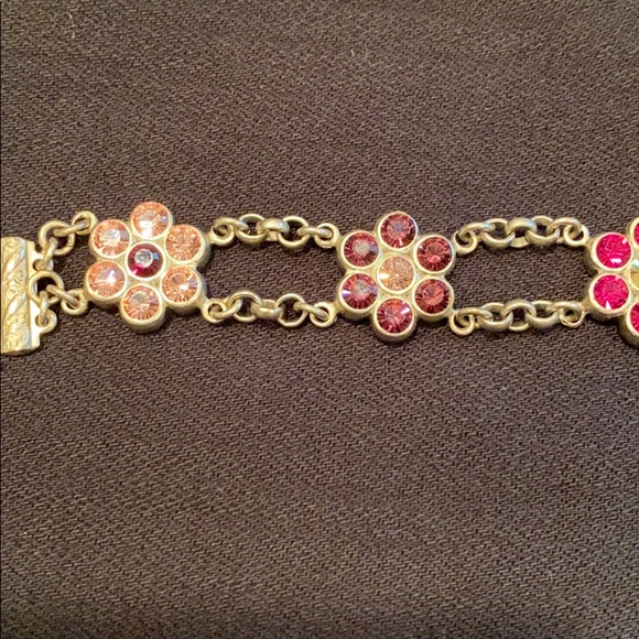 Tommassini floral crystal bracelet. - Picture 3 of 6